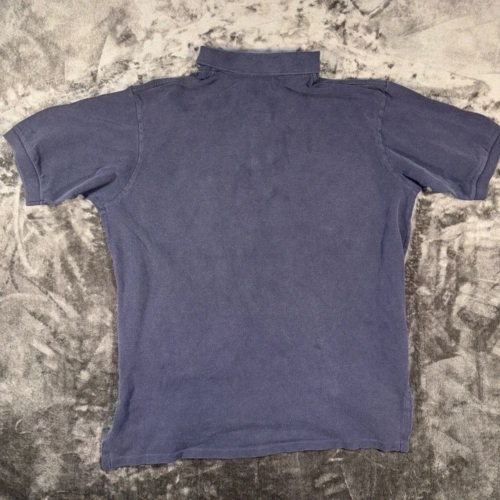 Vintage Polo Ralph Lauren Mens XL Navy Blue Pique Polo Shirt Made in USA